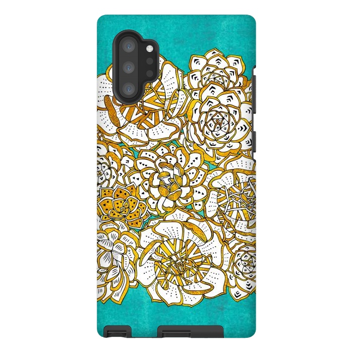Galaxy Note 10 plus StrongFit Succulents Sea by Pom Graphic Design