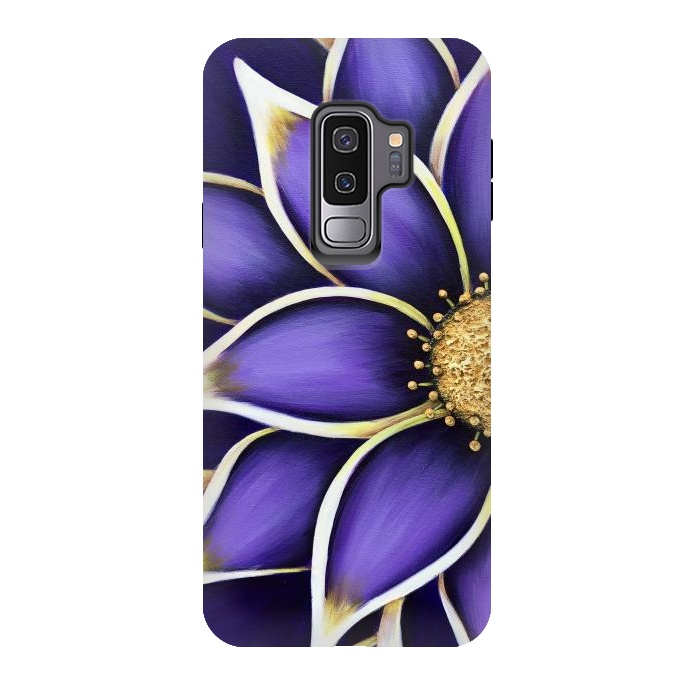 Galaxy S9 plus StrongFit Purple Passion II by Denise Cassidy Wood