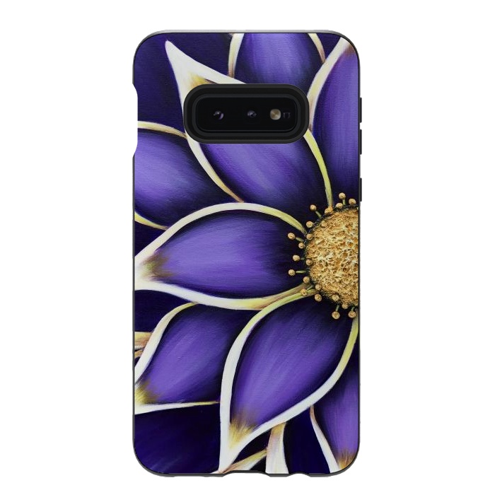 Galaxy S10e StrongFit Purple Passion II by Denise Cassidy Wood