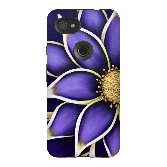 Pixel 3AXL StrongFit Purple Passion II by Denise Cassidy Wood