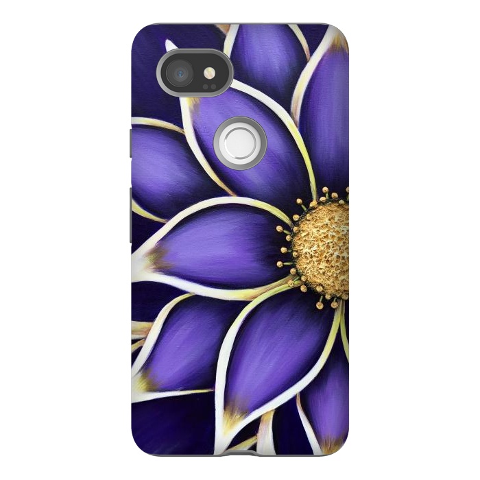 Pixel 2XL StrongFit Purple Passion II by Denise Cassidy Wood