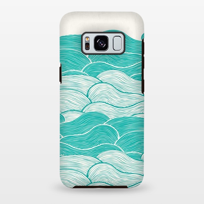 Galaxy S8 plus StrongFit The Calm And Stormy Seas II by Pom Graphic Design