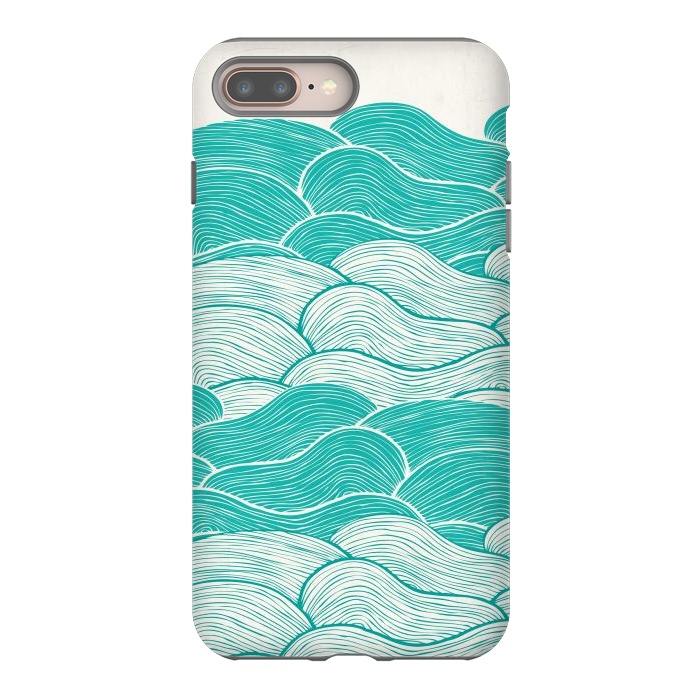 iPhone 8 plus StrongFit The Calm And Stormy Seas II by Pom Graphic Design