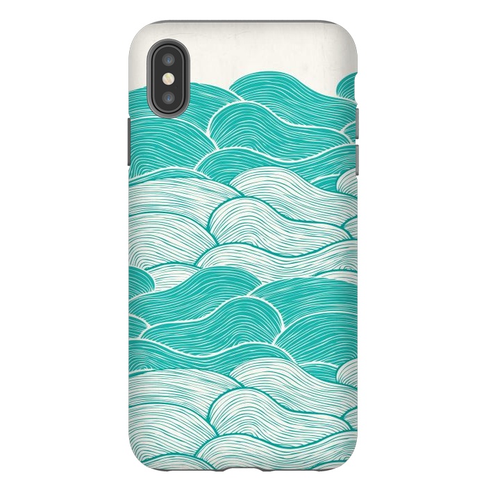 iPhone Xs Max StrongFit The Calm And Stormy Seas II by Pom Graphic Design