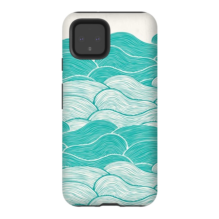Pixel 4 StrongFit The Calm And Stormy Seas II by Pom Graphic Design