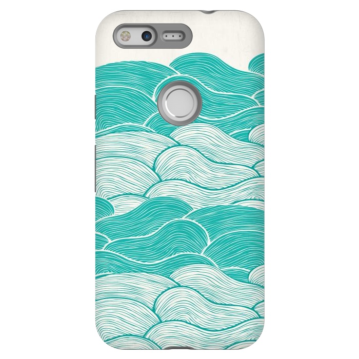 Pixel StrongFit The Calm And Stormy Seas II by Pom Graphic Design