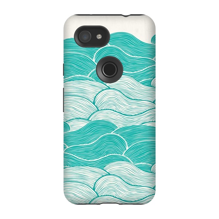 Pixel 3A StrongFit The Calm And Stormy Seas II by Pom Graphic Design