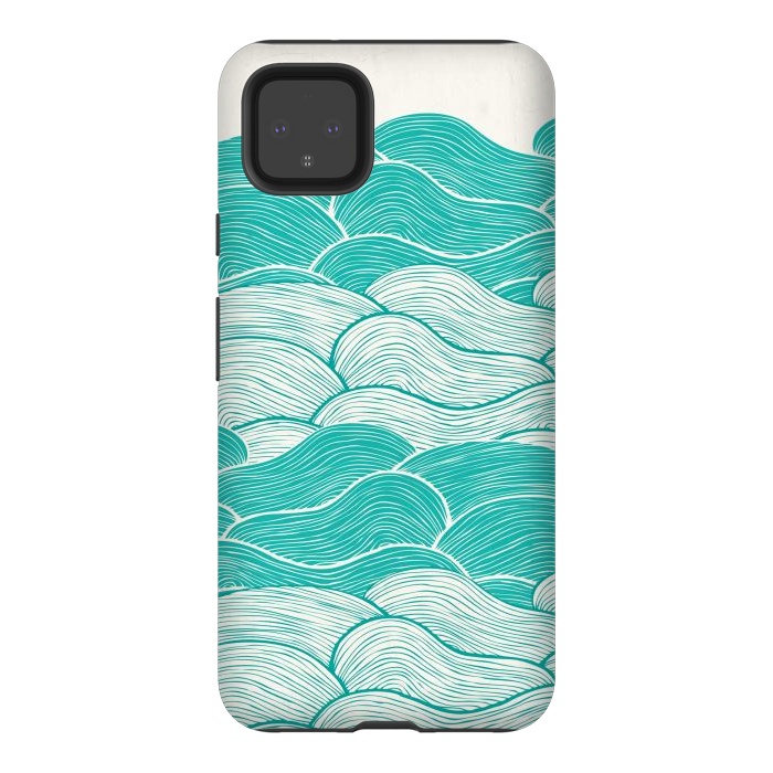 Pixel 4XL StrongFit The Calm And Stormy Seas II by Pom Graphic Design