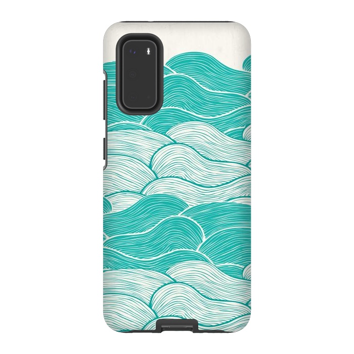 Galaxy S20 StrongFit The Calm And Stormy Seas II by Pom Graphic Design