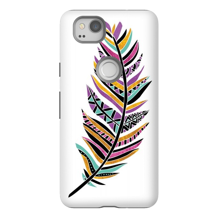 Pixel 2 StrongFit Dreamy Feathers by Pom Graphic Design