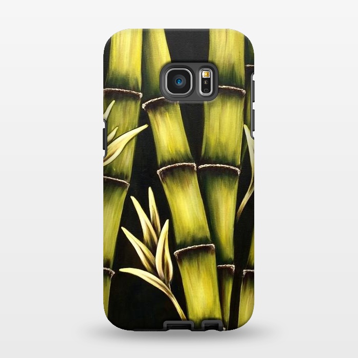 Galaxy S7 EDGE StrongFit Bamboo by Denise Cassidy Wood