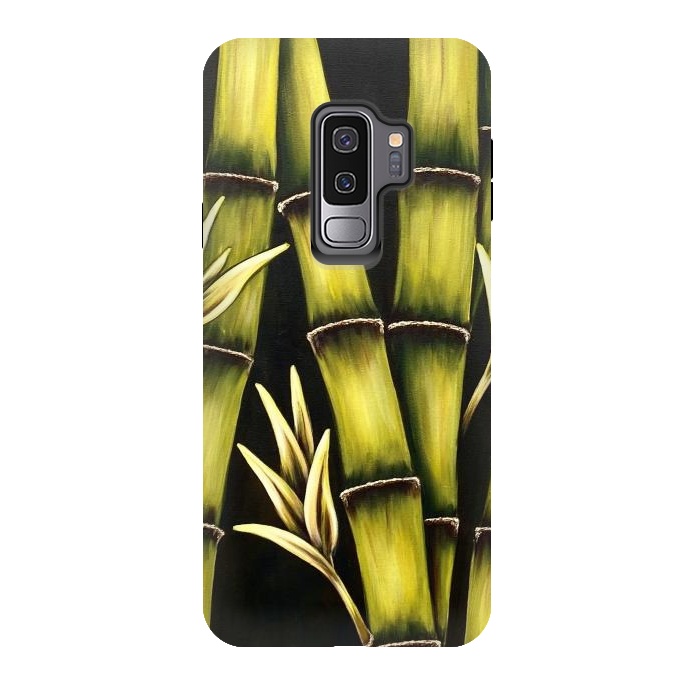 Galaxy S9 plus StrongFit Bamboo by Denise Cassidy Wood