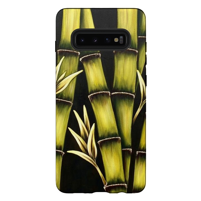 Galaxy S10 plus StrongFit Bamboo by Denise Cassidy Wood