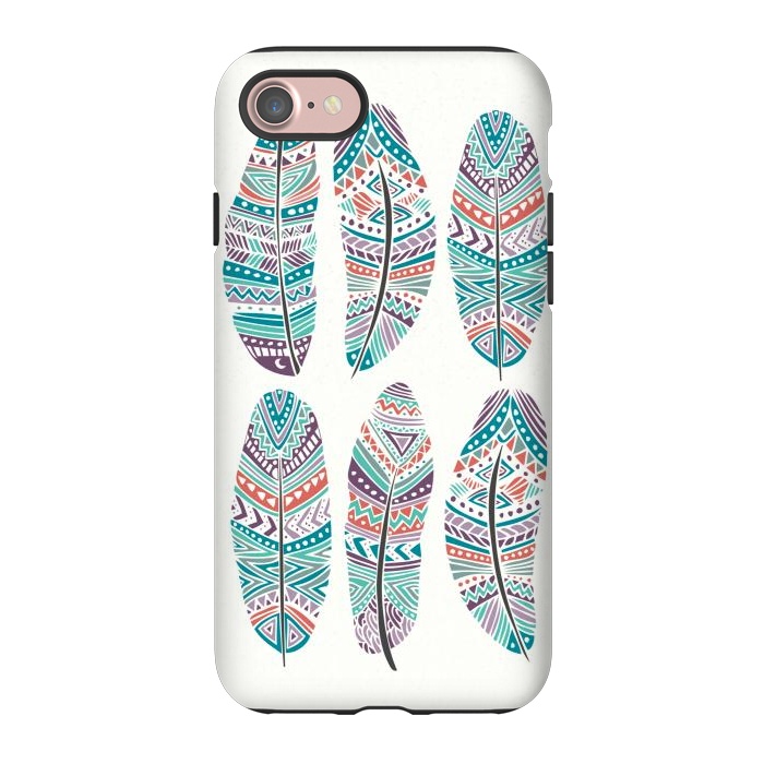 iPhone 7 StrongFit Feathers Feathers by Pom Graphic Design