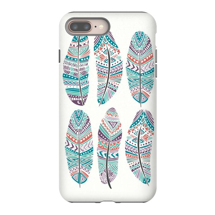 iPhone 7 plus StrongFit Feathers Feathers by Pom Graphic Design