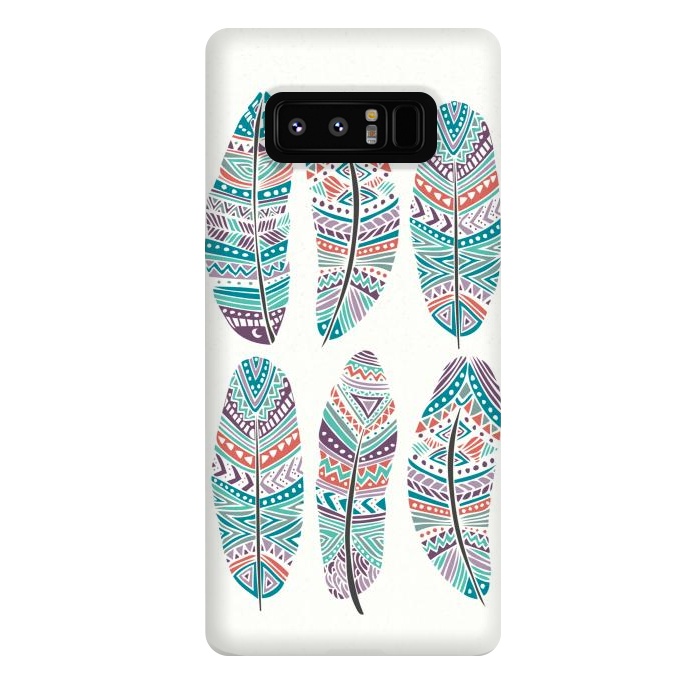 Galaxy Note 8 StrongFit Feathers Feathers by Pom Graphic Design
