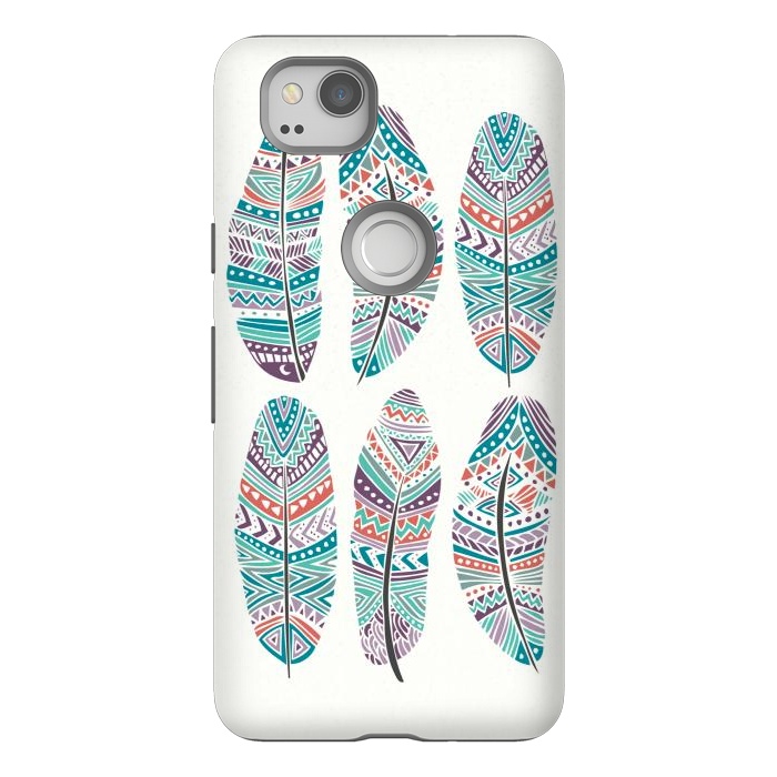 Pixel 2 StrongFit Feathers Feathers by Pom Graphic Design