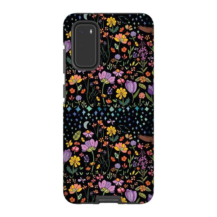 Galaxy S20 StrongFit Whimsical Night Forest by Pom Graphic Design