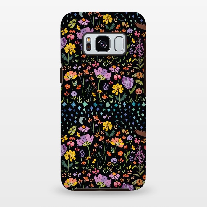 Galaxy S8 plus StrongFit Whimsical Night Forest by Pom Graphic Design