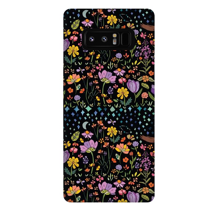 Galaxy Note 8 StrongFit Whimsical Night Forest by Pom Graphic Design