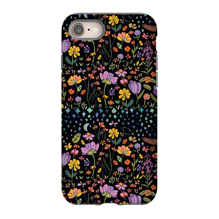 iPhone 8 StrongFit Whimsical Night Forest by Pom Graphic Design