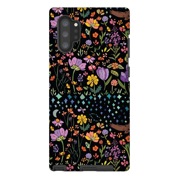Galaxy Note 10 plus StrongFit Whimsical Night Forest II by Pom Graphic Design