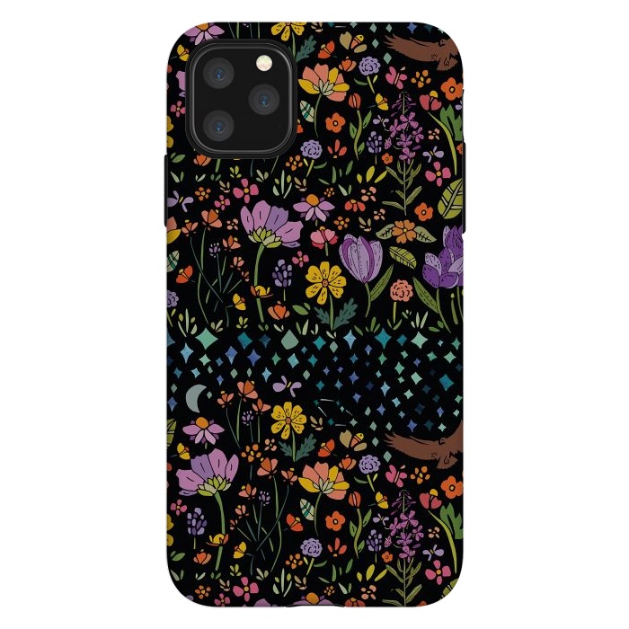 iPhone 11 Pro Max StrongFit Whimsical Night Forest II by Pom Graphic Design