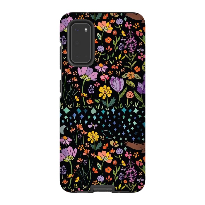 Galaxy S20 StrongFit Whimsical Night Forest II by Pom Graphic Design