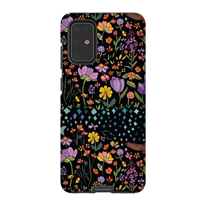 Galaxy S20 Plus StrongFit Whimsical Night Forest II by Pom Graphic Design