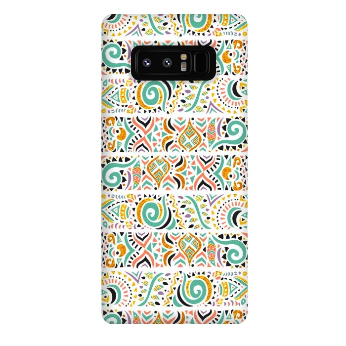 Galaxy Note 8 StrongFit Jungle doodles day by Pom Graphic Design