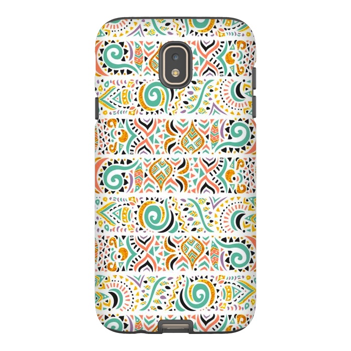 Galaxy J7 StrongFit Jungle doodles day by Pom Graphic Design