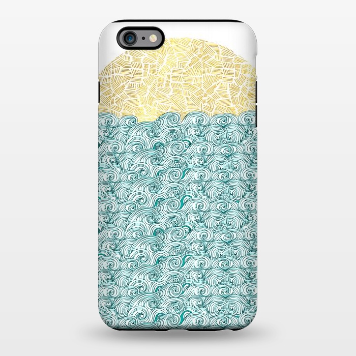 iPhone 6/6s plus StrongFit Ocean waves  by Pom Graphic Design