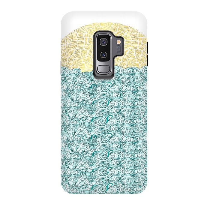 Galaxy S9 plus StrongFit Ocean waves  by Pom Graphic Design