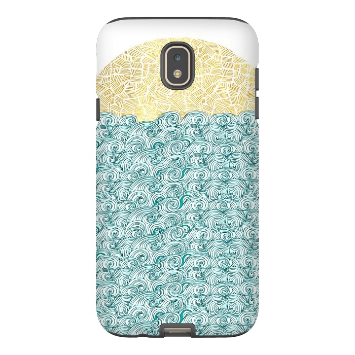Galaxy J7 StrongFit Ocean waves  by Pom Graphic Design