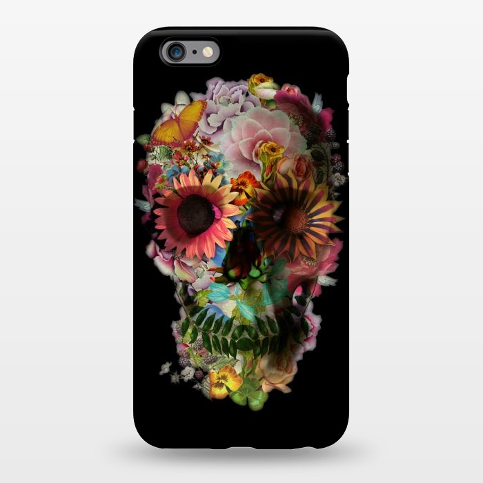 iPhone 6/6s plus StrongFit Skull 2 Black by Ali Gulec