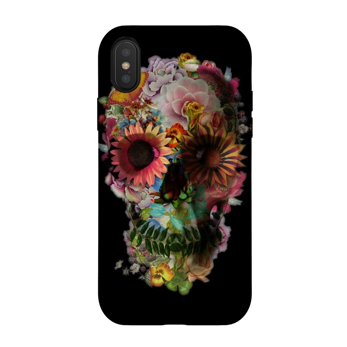 iPhone Xs / X StrongFit Skull 2 Black by Ali Gulec