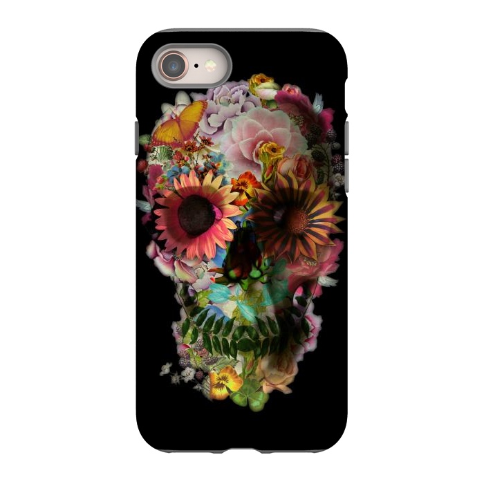 iPhone 8 StrongFit Skull 2 Black by Ali Gulec