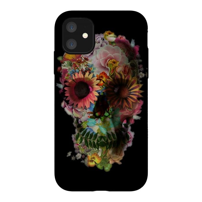 iPhone 11 StrongFit Skull 2 Black by Ali Gulec