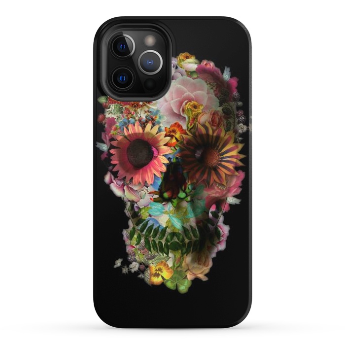 iPhone 12 Pro StrongFit Skull 2 Black by Ali Gulec