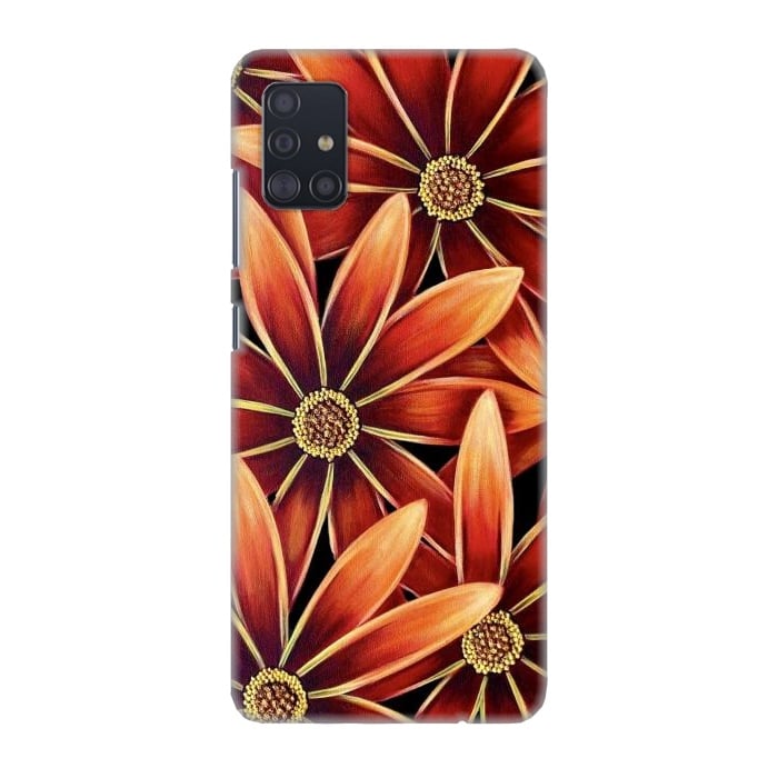 Galaxy A51 SlimFit Ginger Daisies por Denise Cassidy Wood