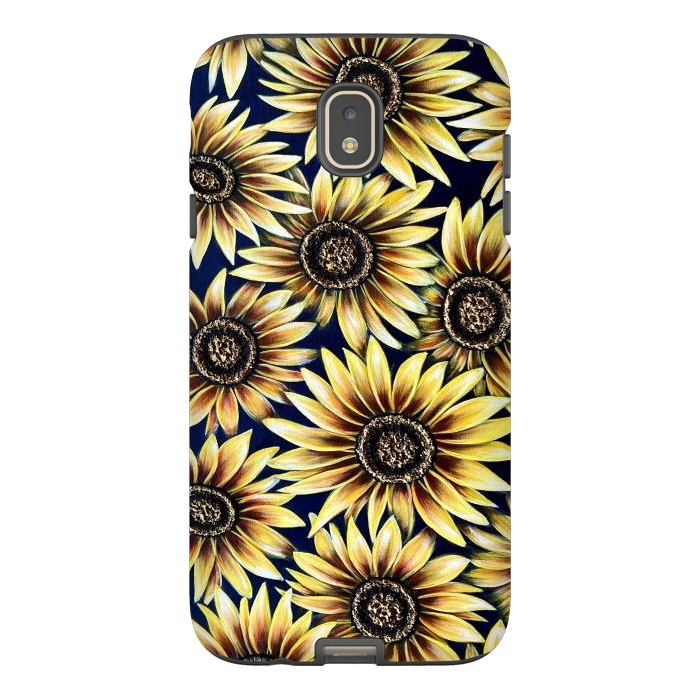 Galaxy J7 StrongFit Sunflowers by Denise Cassidy Wood