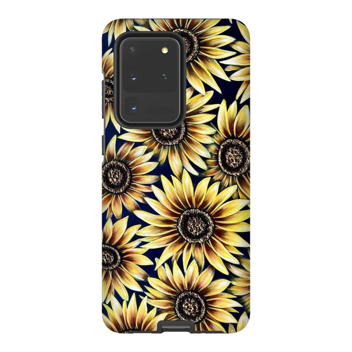 Galaxy S20 Ultra StrongFit Sunflowers by Denise Cassidy Wood