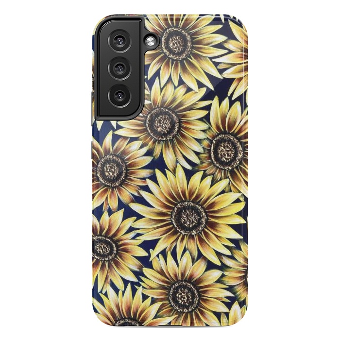 Galaxy S22 plus StrongFit Sunflowers by Denise Cassidy Wood