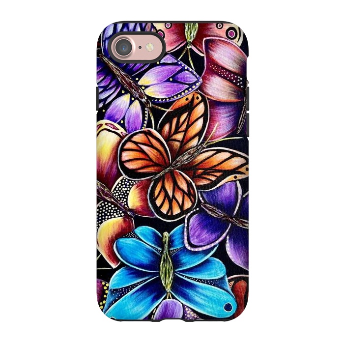 iPhone 7 StrongFit Butterflies by Denise Cassidy Wood
