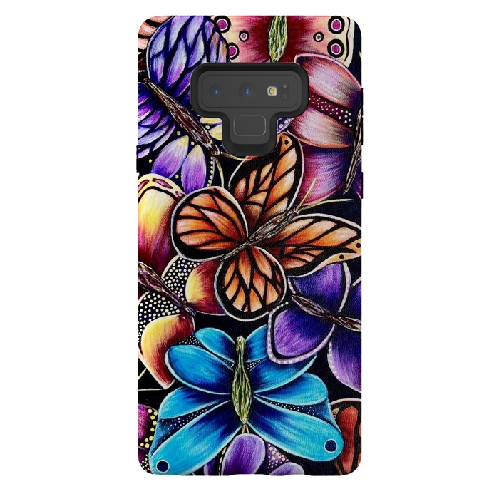 Galaxy Note 9 StrongFit Butterflies by Denise Cassidy Wood