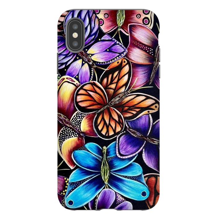 iPhone Xs Max StrongFit Butterflies by Denise Cassidy Wood