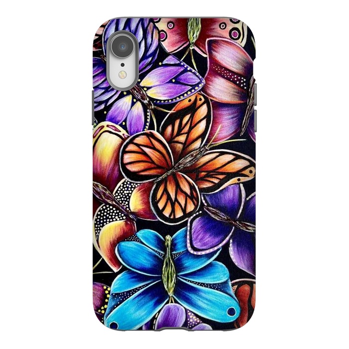 iPhone Xr StrongFit Butterflies by Denise Cassidy Wood