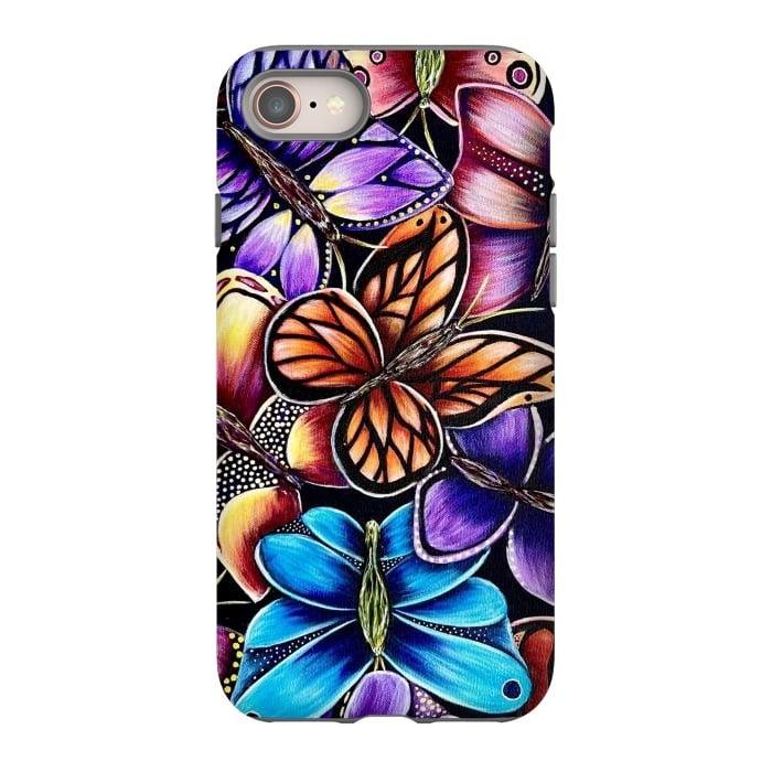 iPhone SE StrongFit Butterflies by Denise Cassidy Wood