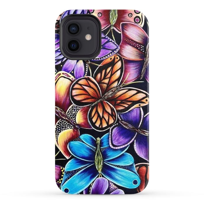 iPhone 12 StrongFit Butterflies by Denise Cassidy Wood