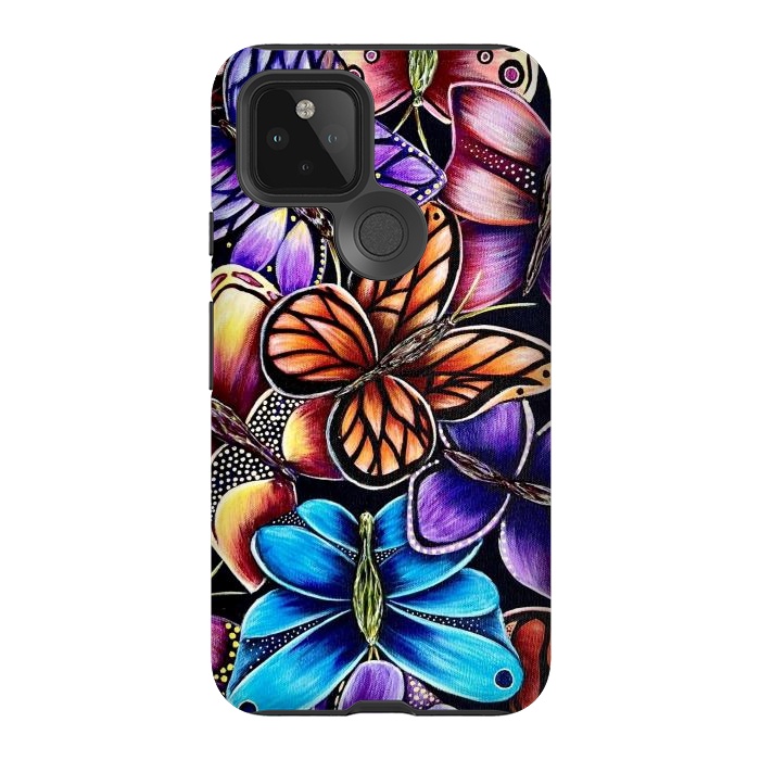 Pixel 5 StrongFit Butterflies by Denise Cassidy Wood